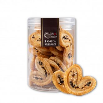 黑白芝麻蝴蝶酥 (90克)