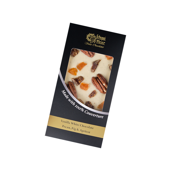 Vanilla White Chocolate Bar - Pecan, Fig & Apricot