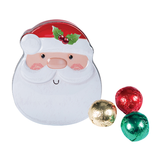 Assorted Foil-wrapped Truffle with Santa Gift Box (12pcs)