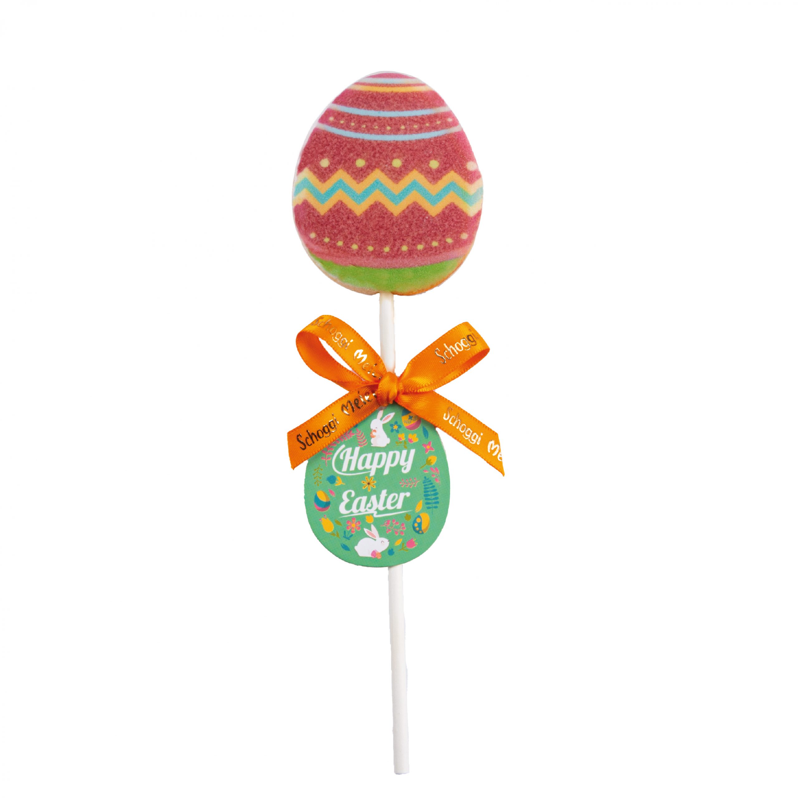 Rainbow Easter Egg Icing Cookie Lollipop