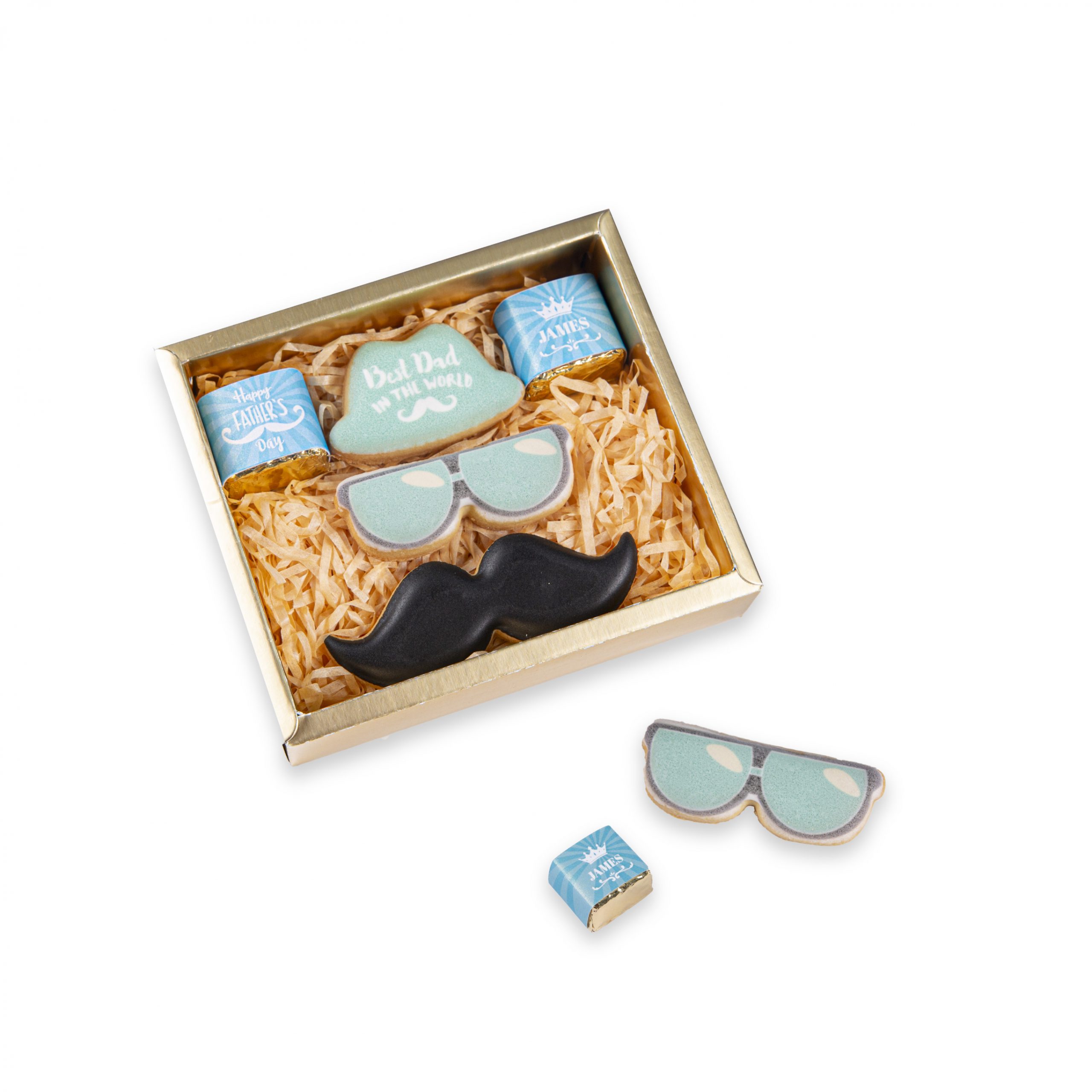 Gentleman Dad Cookie and Chocolate Gift Box