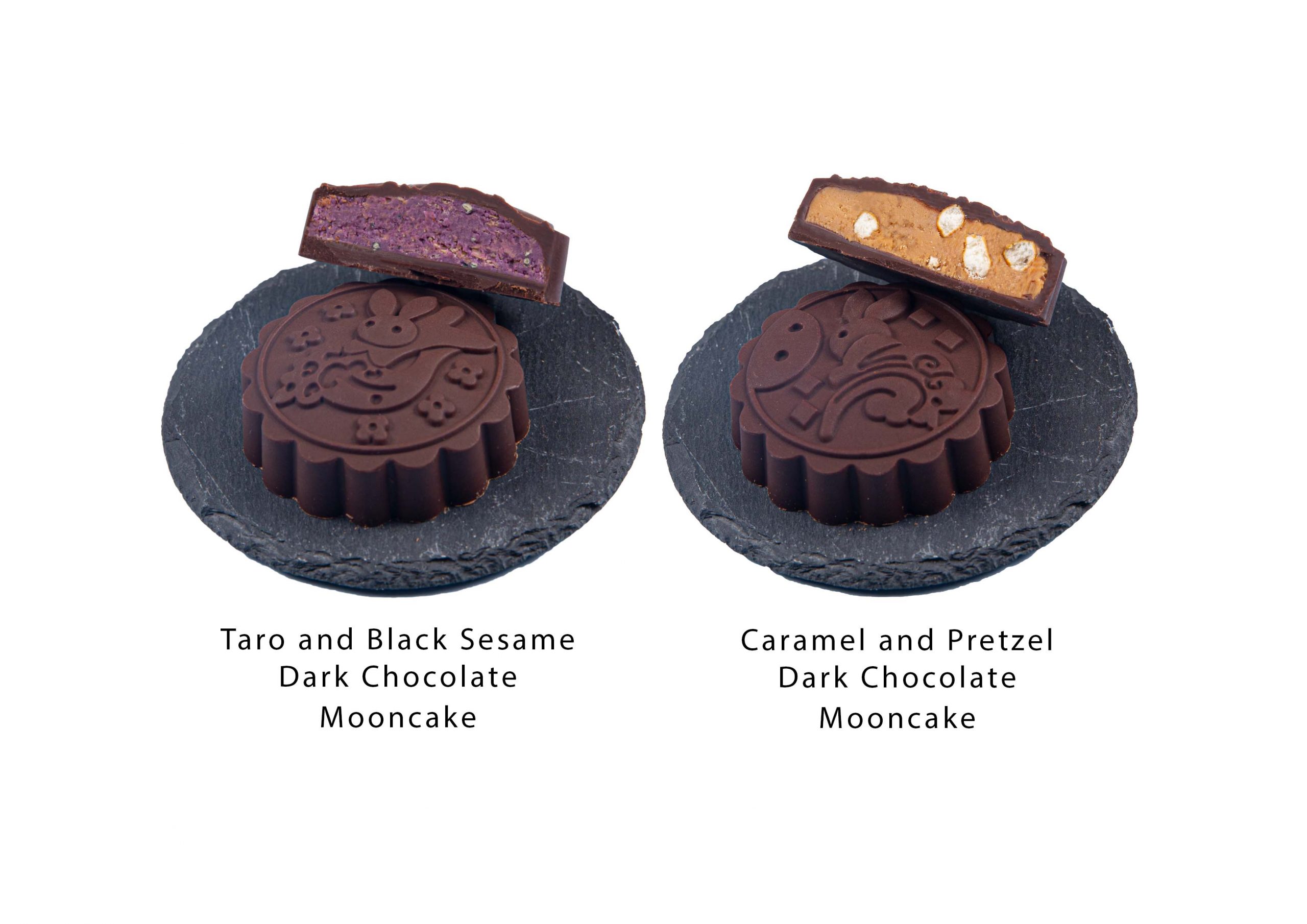 玉兔戲月醇黑脆心朱古力月餅 （6個裝）