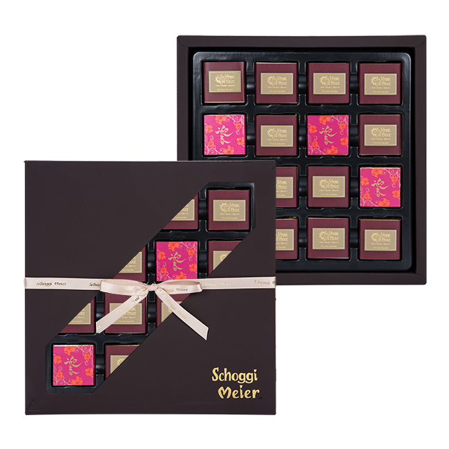 52%黑朱古力片禮盒 (16片)