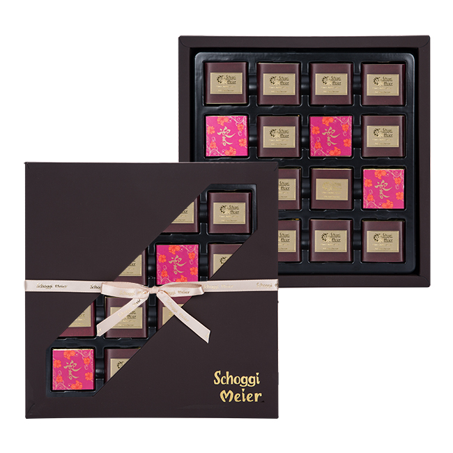 72%黑朱古力片禮盒 (16片)