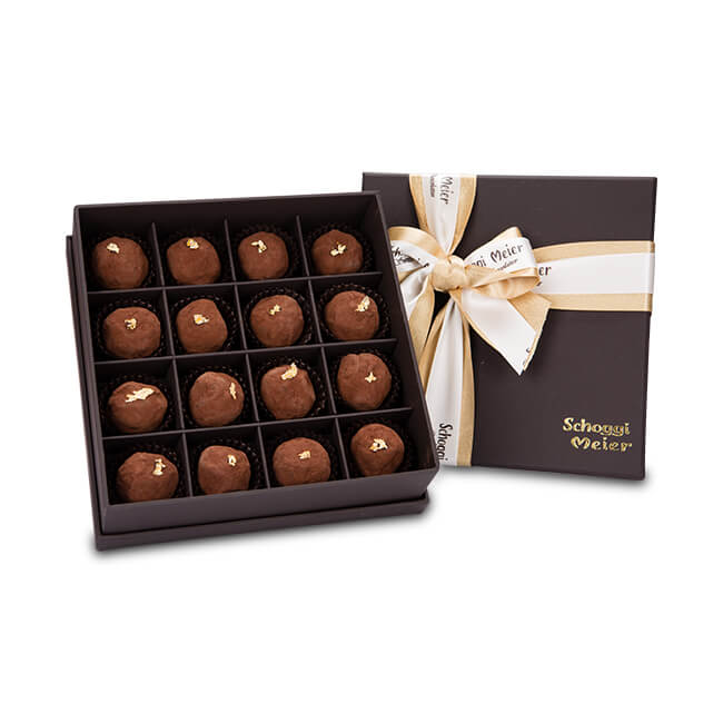 90%濃黑金箔軟心朱古力 （16顆）