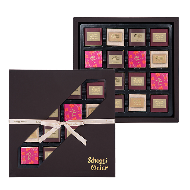 雜錦朱古力片禮盒 (16片)