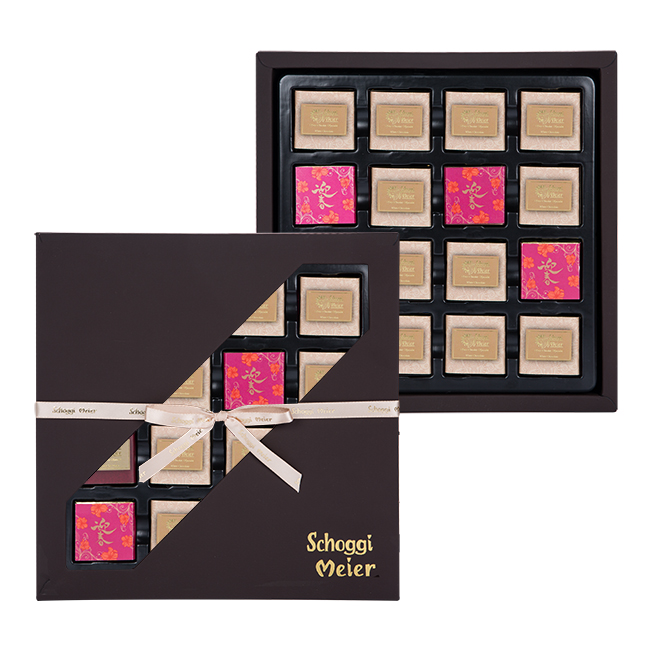 白朱古力片禮盒 (16片)