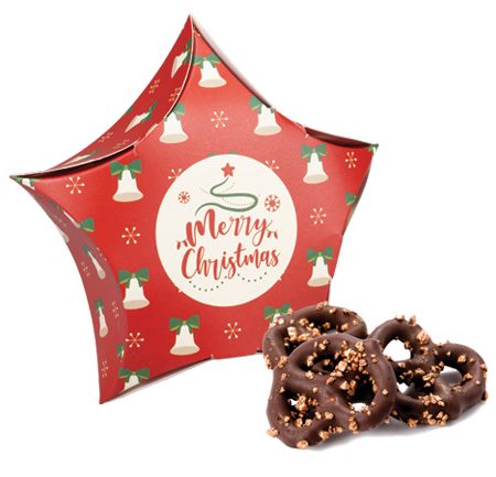 Dark Chocolate Pretzel Red Star Box