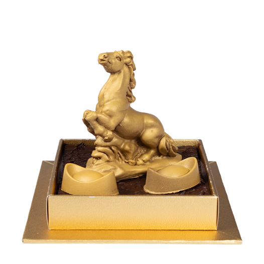Small Gold Chocolate Horse